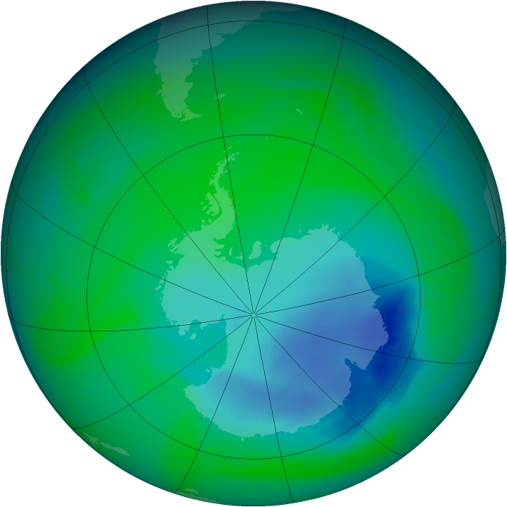 Ozone Map 2005-11-27